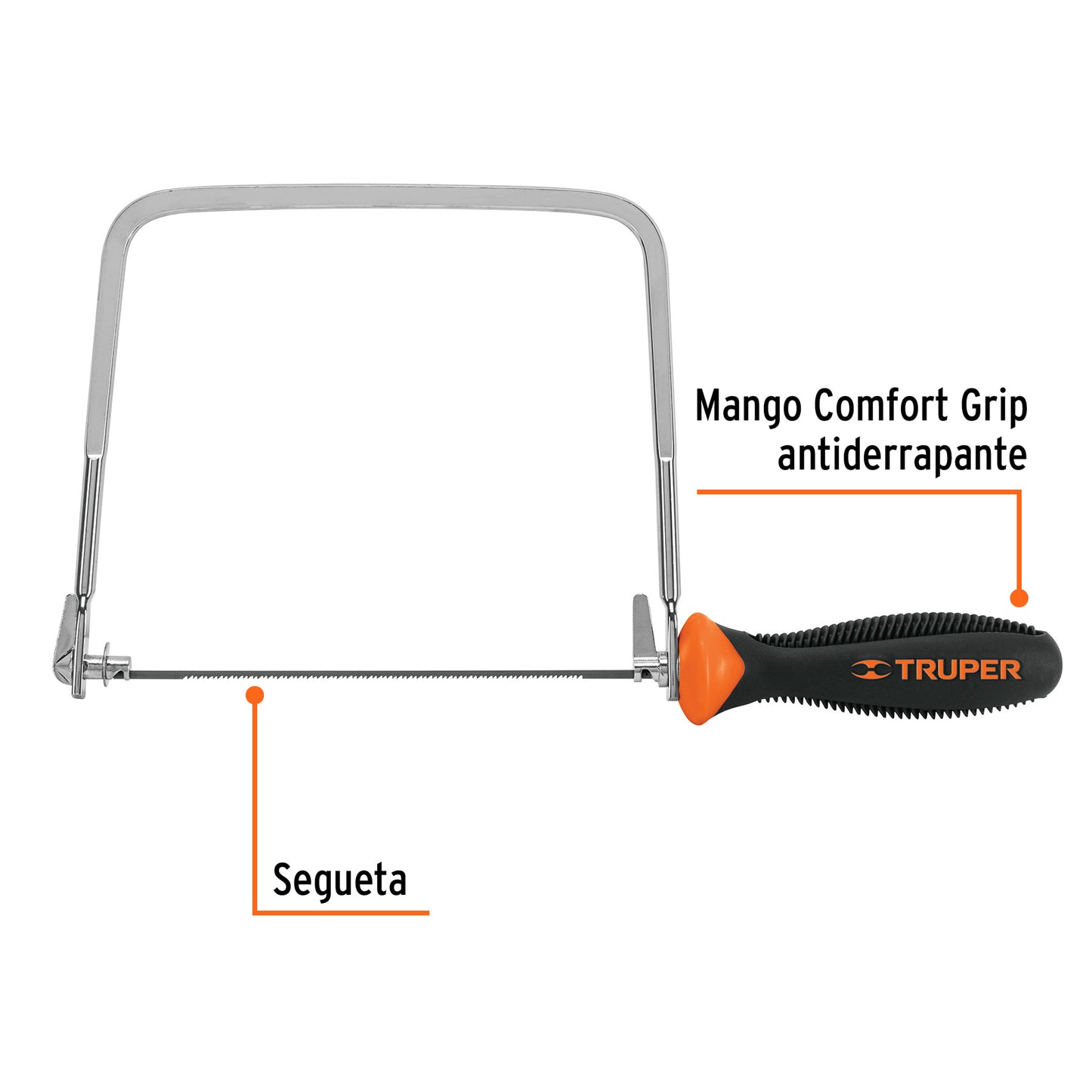 Arco calador con 5 seguetas de 6-1/2", Truper 10221