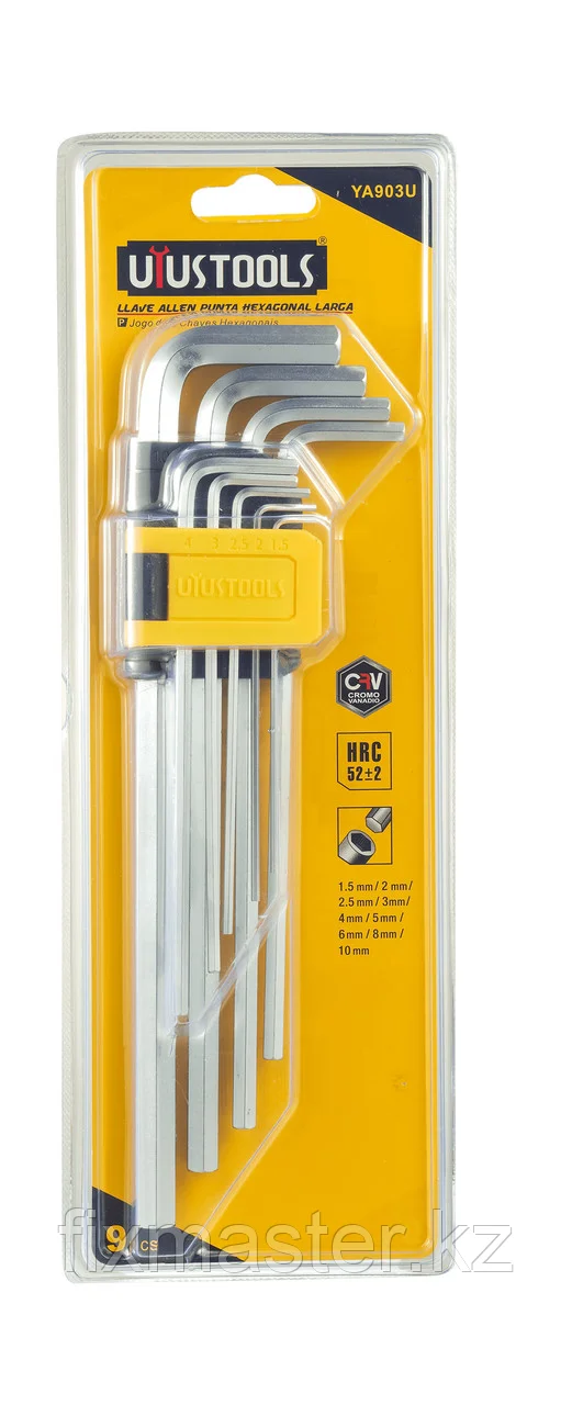 LLAVE ALLEN PUNTA HEXAGONAL LARGA 9PCS UYU UYUSTOOLS YA903U