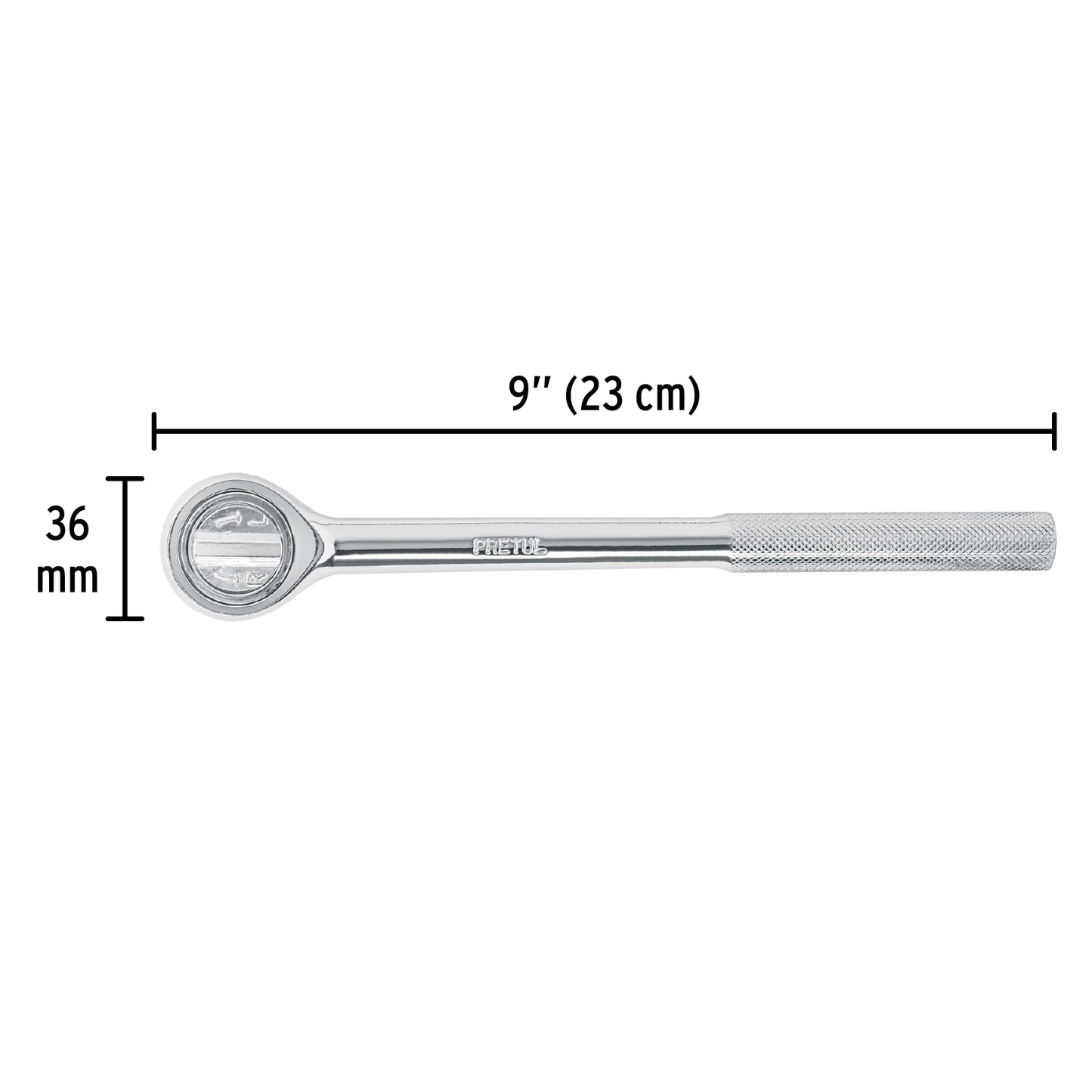 Matraca cuadro 1/2" cabeza redonda, Pretul 21150