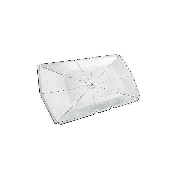 Parasol plegable de 135 cm para auto, Truper 62080