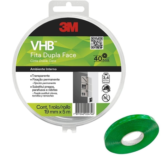 3M CINTA DOBLE CONTACTO 19mm x 5m
