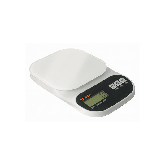 Báscula digital para cocina, plato de vidrio, 5 kg, Truper 15160