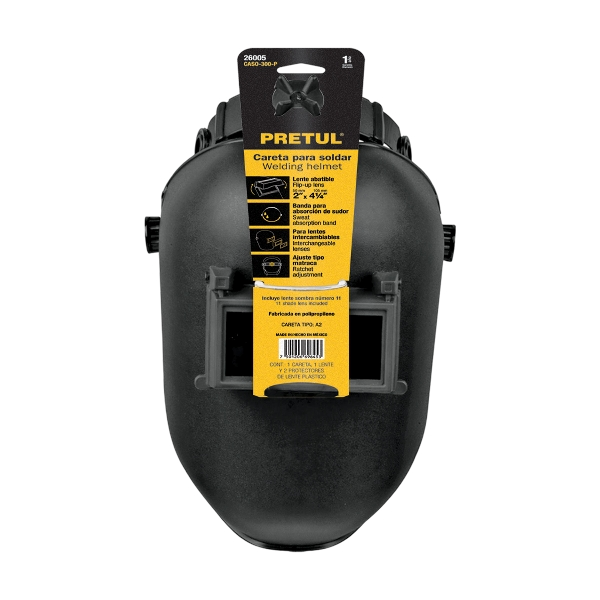 Careta p/soldar con lente abatible, sombra 11, PRETUL 26005