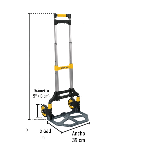Diablo de carga, plegable, 100 kg, Pretul 24127
