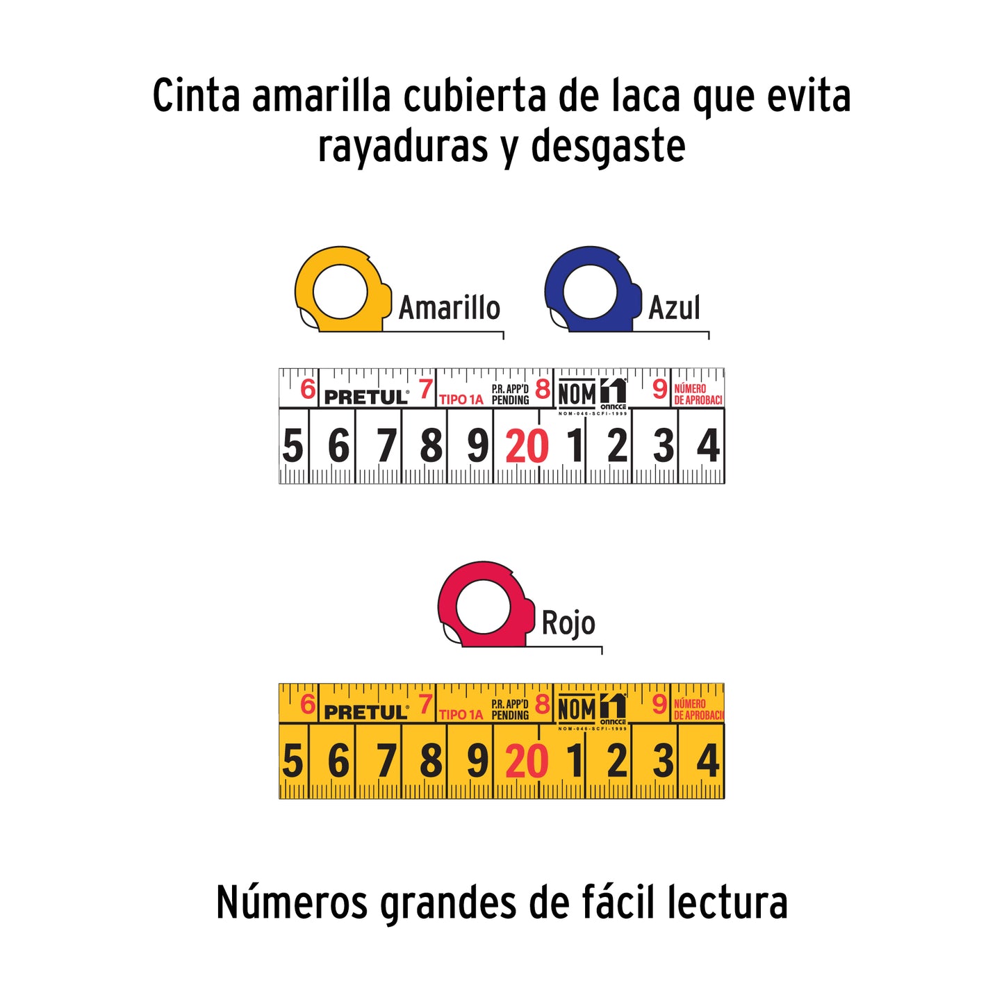 Flexómetro 8 m cinta 25 mm, PRETUL 21625