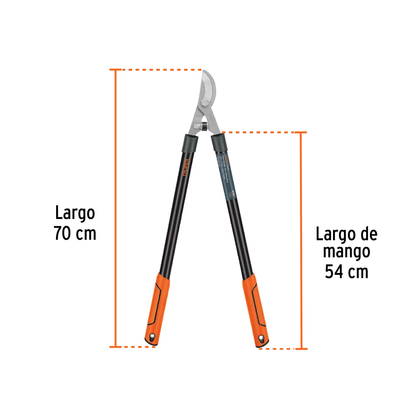 Tijera para ramas 70 cm, Classic, mgos tubulares, TRUPER 18399