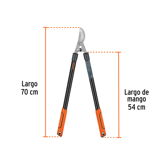 Tijera para ramas 70 cm, Classic, mgos tubulares, TRUPER 18399
